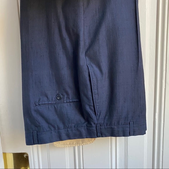 Hart Schaffner Marx Navy Silk Suit - Picture 12 of 16